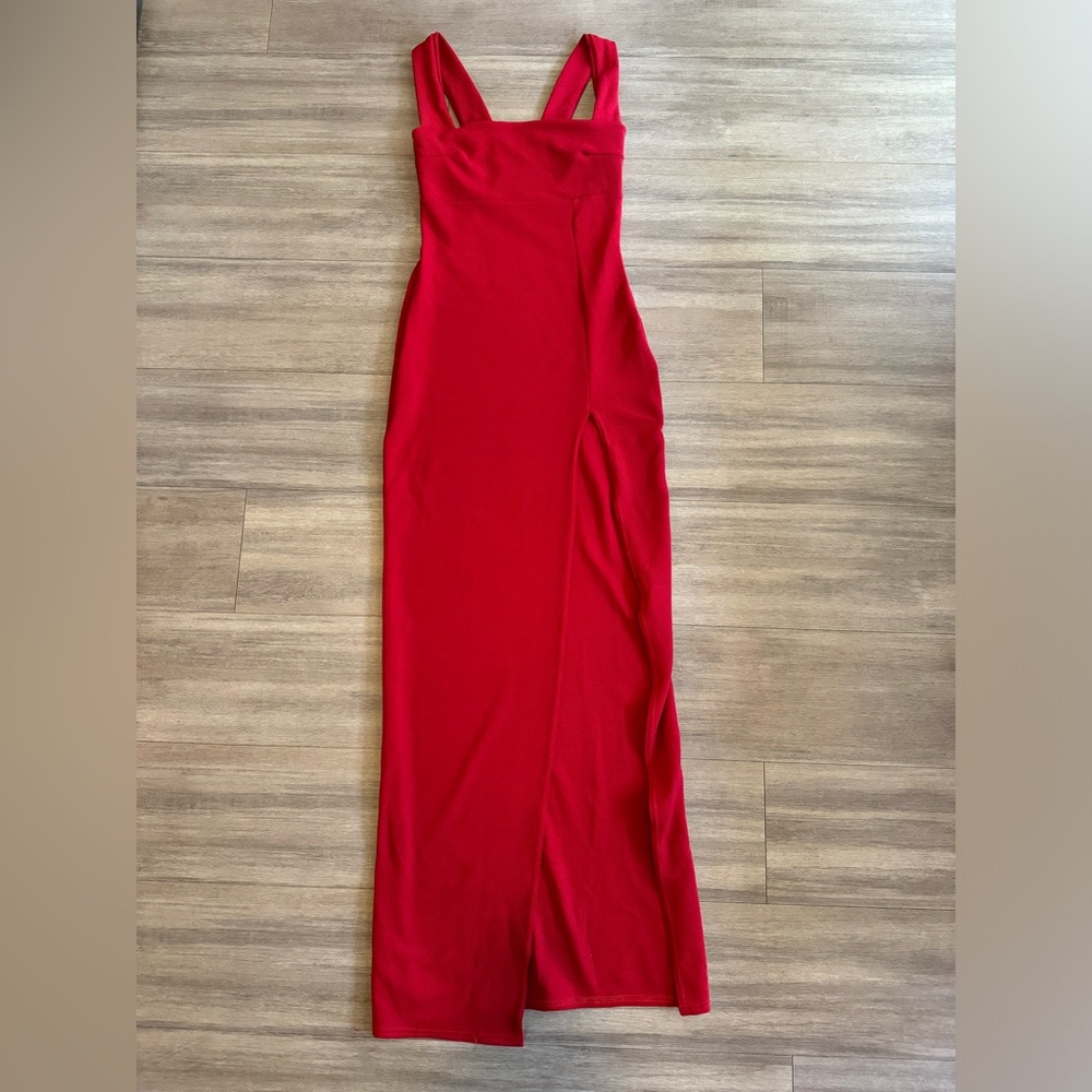 Nasty Gal maxi dress with slit